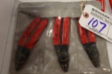 Mac 3 pc. Electrical wire plier - stripper set