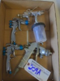 All to go -4 low pressure paint spray guns - Binks, DeVilbiss & Starting Line