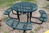 Expanded metal & coated picnic table