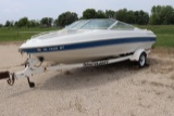 1992 Crist Craft 187  power boat w/ Shore lander trailer, 5.0 liter inboard