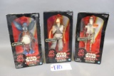 All to go - 3 Hasbro Star Wars Episode 1 Jar Jar Binks, Battle Droid, and W