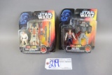 Kenner Star Wars Deluxe Han Solo and Luke Skywalker action figures