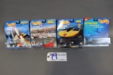 All to go - 4 Hot Wheels Action Packs - Drag Racing, Solar, Under Sea, & Jo