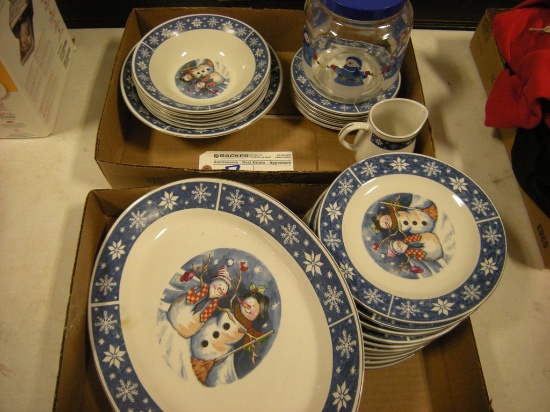 All to go - Snowman Dish Set