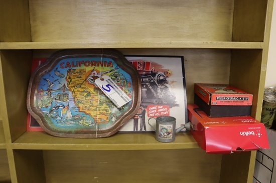 Shelf to go - Misc. wall tins & games