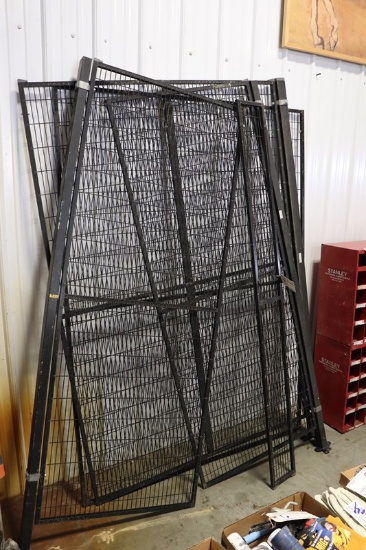 Troax 3 sided tool cage that butts up to wall - approximately 60" x 67"