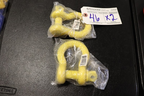 Times 2 - New Equiprite yellow pin shackle