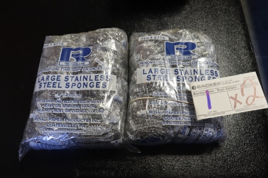 Times 2 - New bundles of large stainless steel sponges