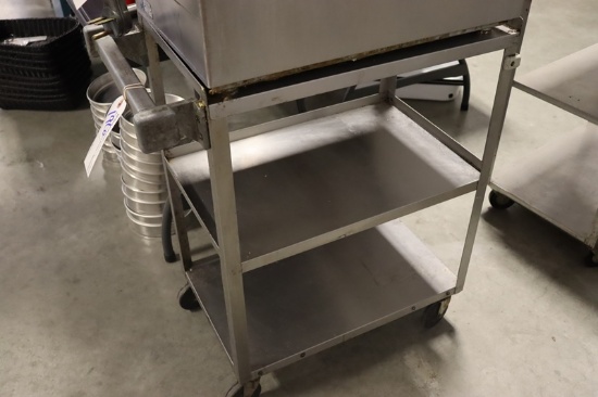 Vollrath 16" x 24" stainless bus cart