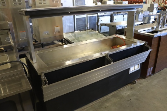 Volrath 37075-00000-BFA stainless portable 74" refrigerated salad bar - tra