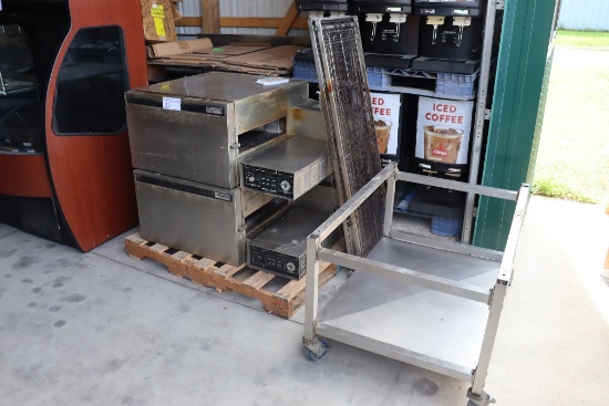 Lincoln Impinger II electric 1133 pizza conveyor ovens with 18" wide convey