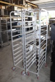 Times 2 - Winholt 1/2 sized portable aluminum sheet pan racks for 1/2 sized