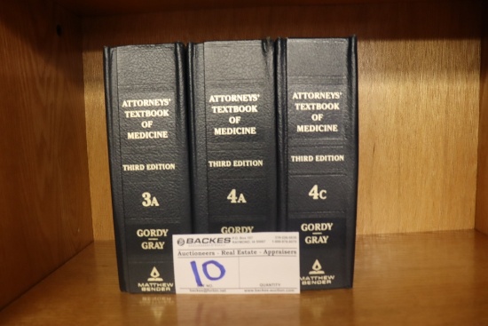 All to go - 3 Attorneys Text Book of Medicine books - Volumes 3A, 4A, & 4C