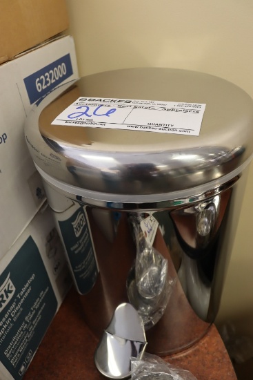 New stainless foot opening trash can