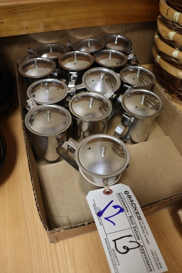 All to go - 13 stainless creamers