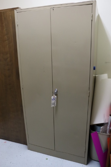 36" metal 2 door cabinet