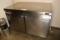 Norpole TUC-48R stainless portable 2 door under counter cooler with stainle
