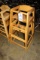Times 2 - Oak high chairs