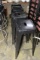 Times 4 - Black metal bar stools