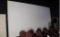 9' x 16' wall mount white canvas projection screen