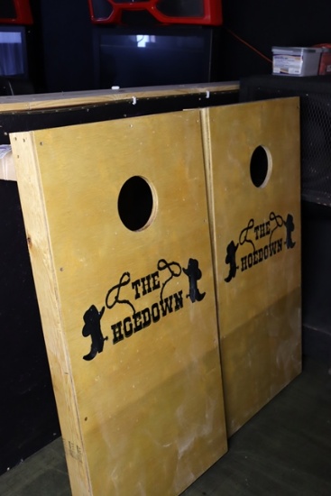 Official sized "The Hoedown" bag boards