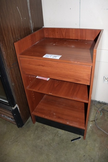 24" cherry wood laminate cabinet