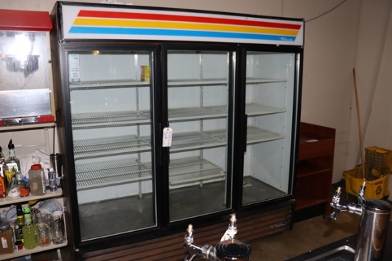 True GDM-72 glass 3 door cooler