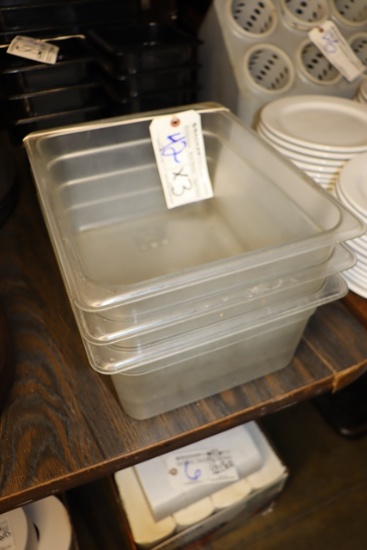 Times 3 - 1/2 x 6" acrylic inset pans - no lids