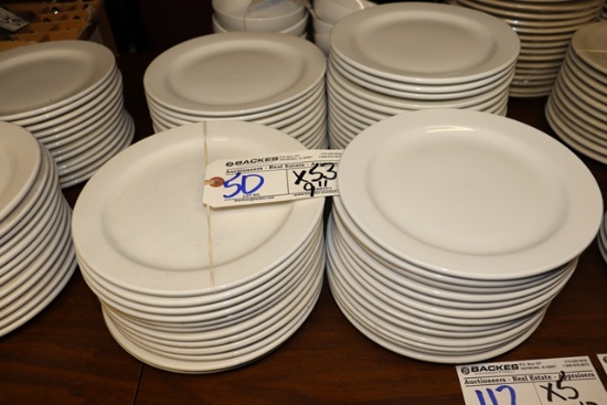Times 56 - World 9" white plates