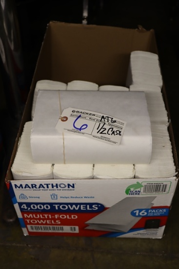 1/2 case of marathon multi fold towels