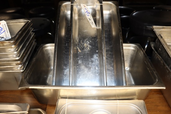 Times 3 - Full sized buffet, 12" x 20" x 2", & 12" x 20" x 8" stainless ins