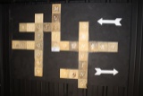 4' x 6' wood cross word sign