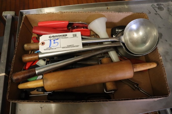 Box flat to go - Dough roller, wok utensils and more