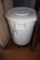 Times 2 - Rubbermaid 32 gallon brute barrels with lids