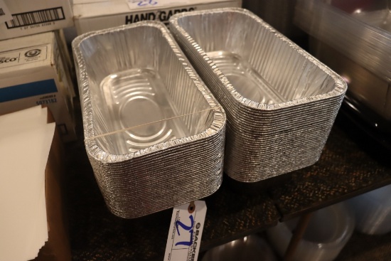 All to go - aluminum 1/3" disposable pans - no lids