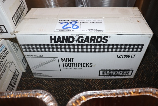 New case of Hand Gards mint toothpicks