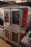Stack of Vulcan VC4GD-10 portable gas convection ovens