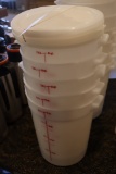 Times 11 - 8 quart food storage containers with lids