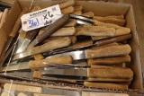 Times 6 - Dozen heavy duty wood handled steak knives