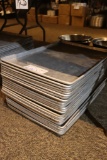 Times 25 - Full sized aluminum sheet pans - warped bottoms - dented