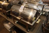 Times 2 - Stainless roll top chafing units with gold handles - no 2