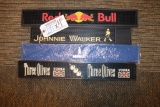 Times 4 - Johnnie Walker, Red Bull, Three Olives, & New Absolute bar mats