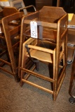 Times 2 - Walnut stained high chairs