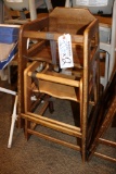 Times 2 - Walnut stained high chairs