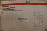New case of Sysco paper towel dispensers