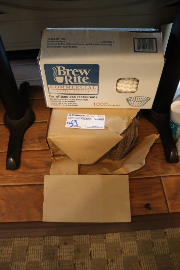Pair to go - #6 brown bags and Brew Rite coffee filters