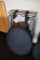 Times 3 - chrome tray stands with trays