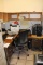 Office to go - only furnished items - desk, file cabinets, & metal 2 door c