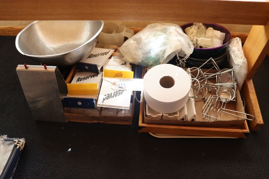 All to go - Table tents, bowls, sugar packet holders, & more
