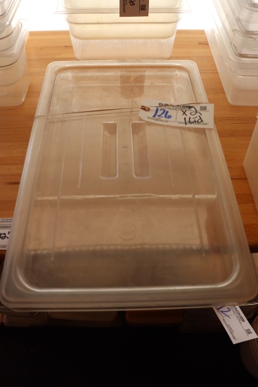 Times 2 - 12" x 20" x 2" acrylic inset pans with 1 lid